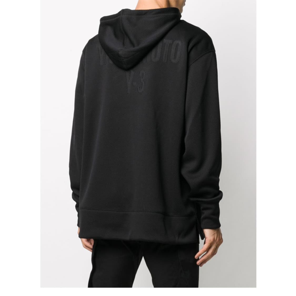 요지야마모토 Y-3 백로고 블랙 후드 M 상품이미지2