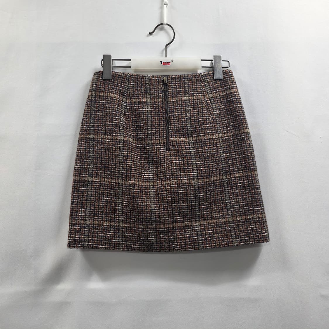 1067 에고이스트 트위드 체크 미니스커트 44(S) 상품이미지2