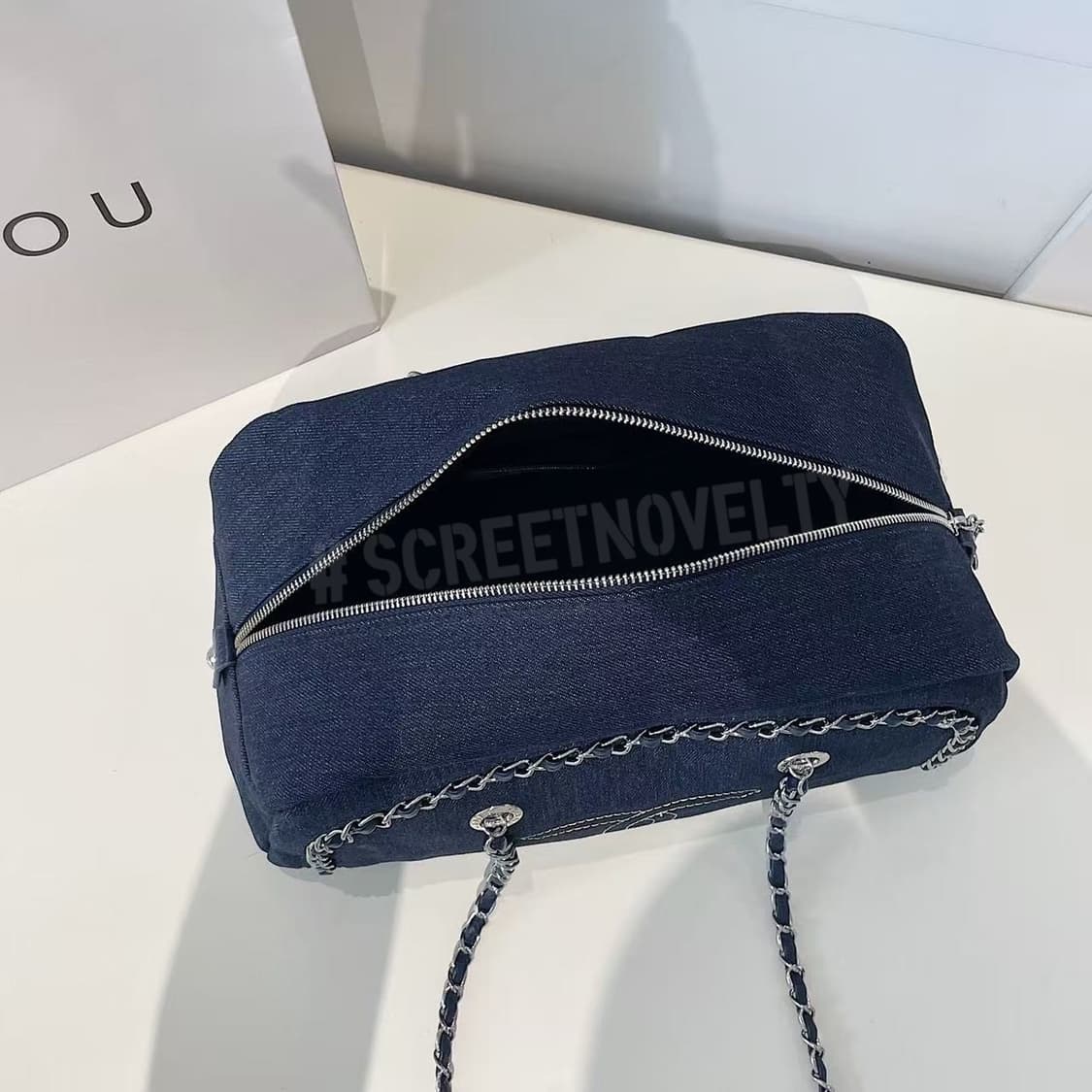 샤넬 빈티지 데님 보스턴 백 상품이미지5