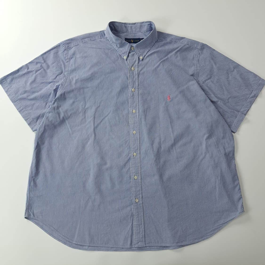 CK355 3XB 폴로 90s 스트라이프 시어서커 반팔 셔츠 남방 상품이미지1