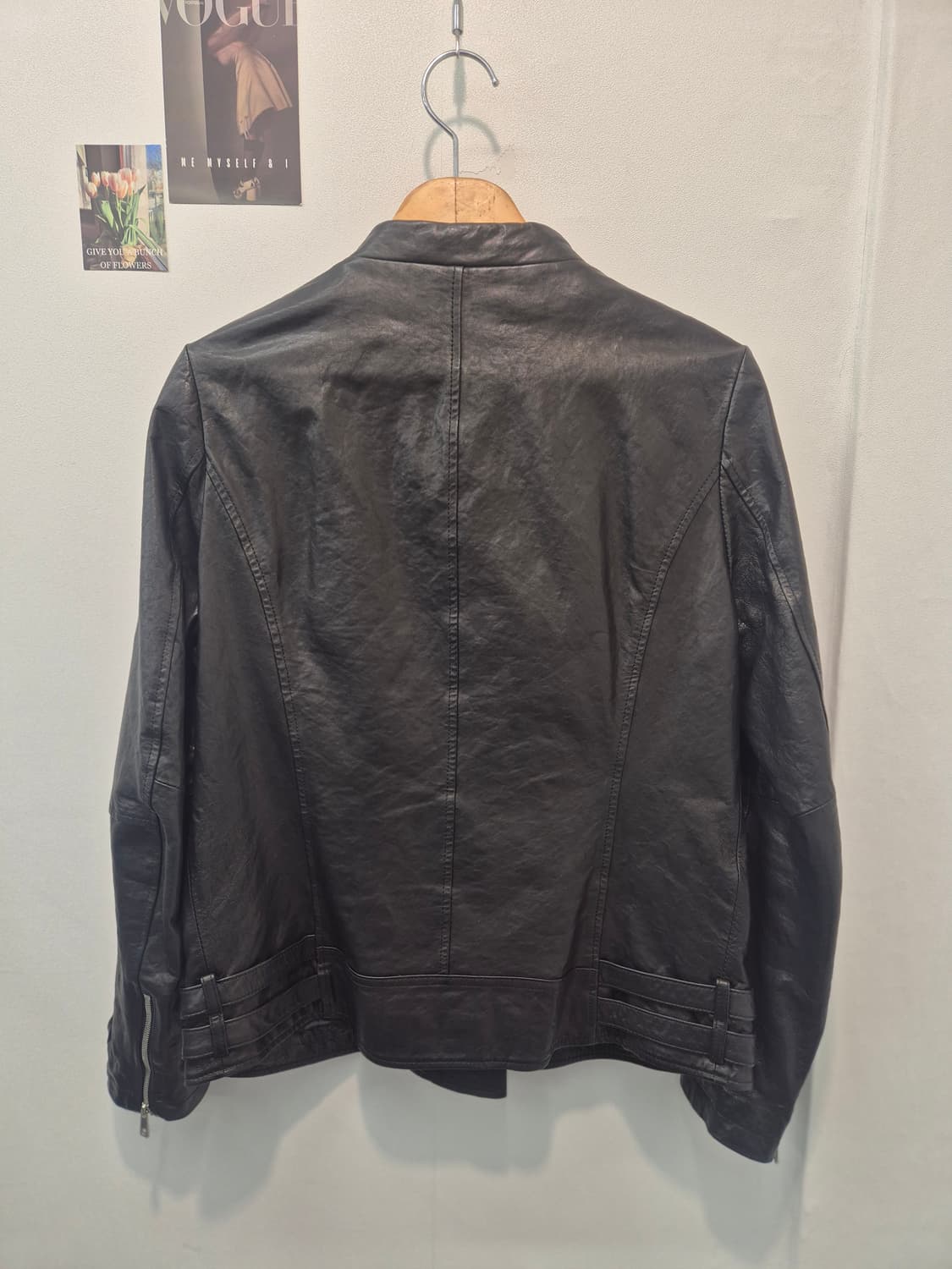 아르덴 블랙 가죽 라이더 자켓 66
 상품이미지5