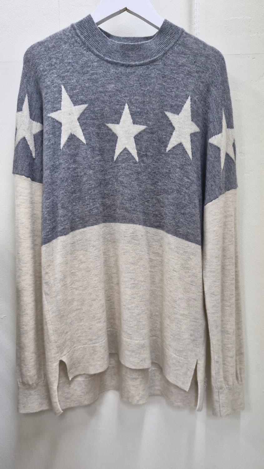 타미힐피거 데님 별 패턴 스웨터 S 상품이미지2