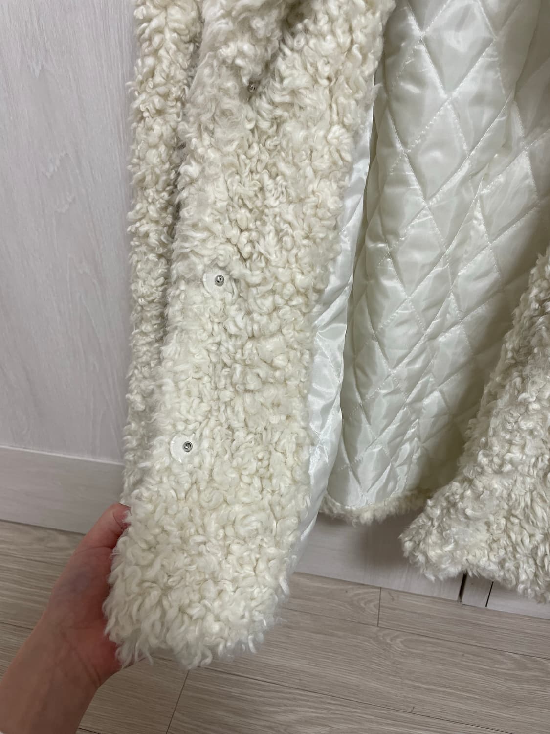 하프 퍼자켓 아이보리 상품이미지6