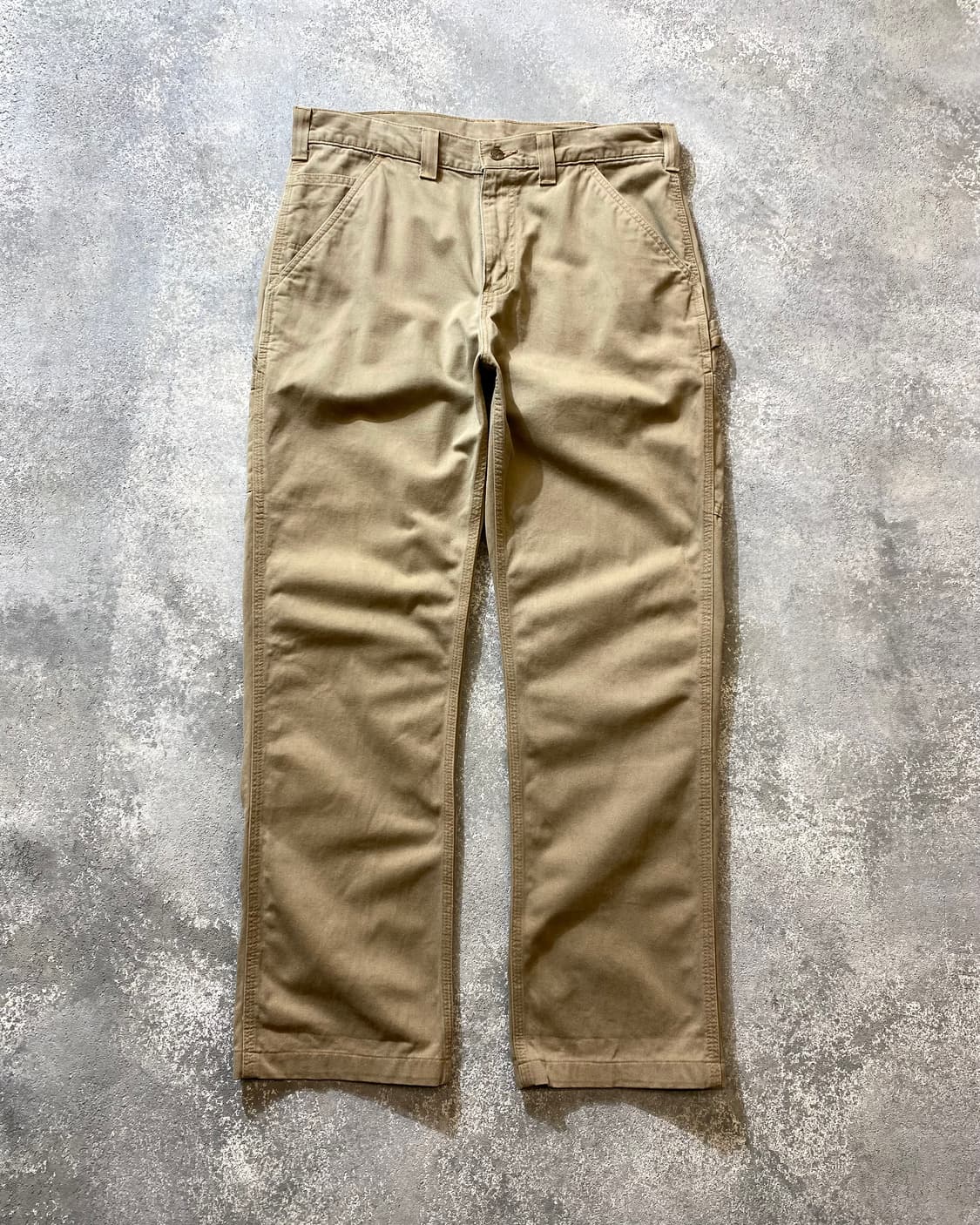 [34] Carhartt 칼하트 베이지 릴렉스 핏 카펜터 워크팬츠 상품이미지4