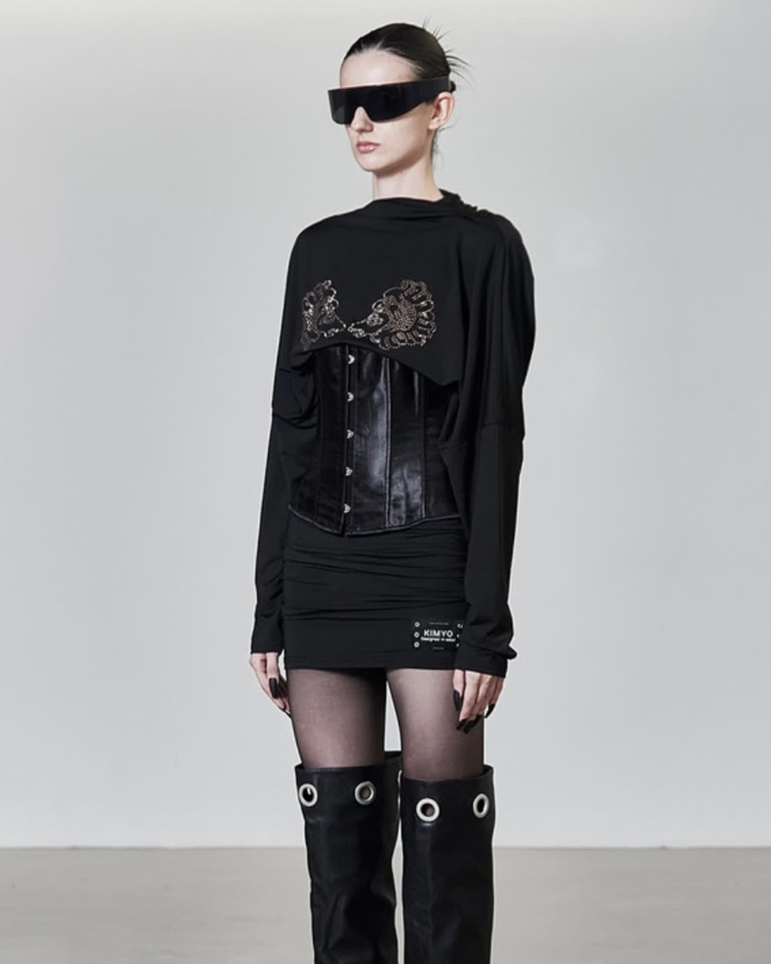 DECALCOMANI DRAPED MIDI DRESS  상품이미지3