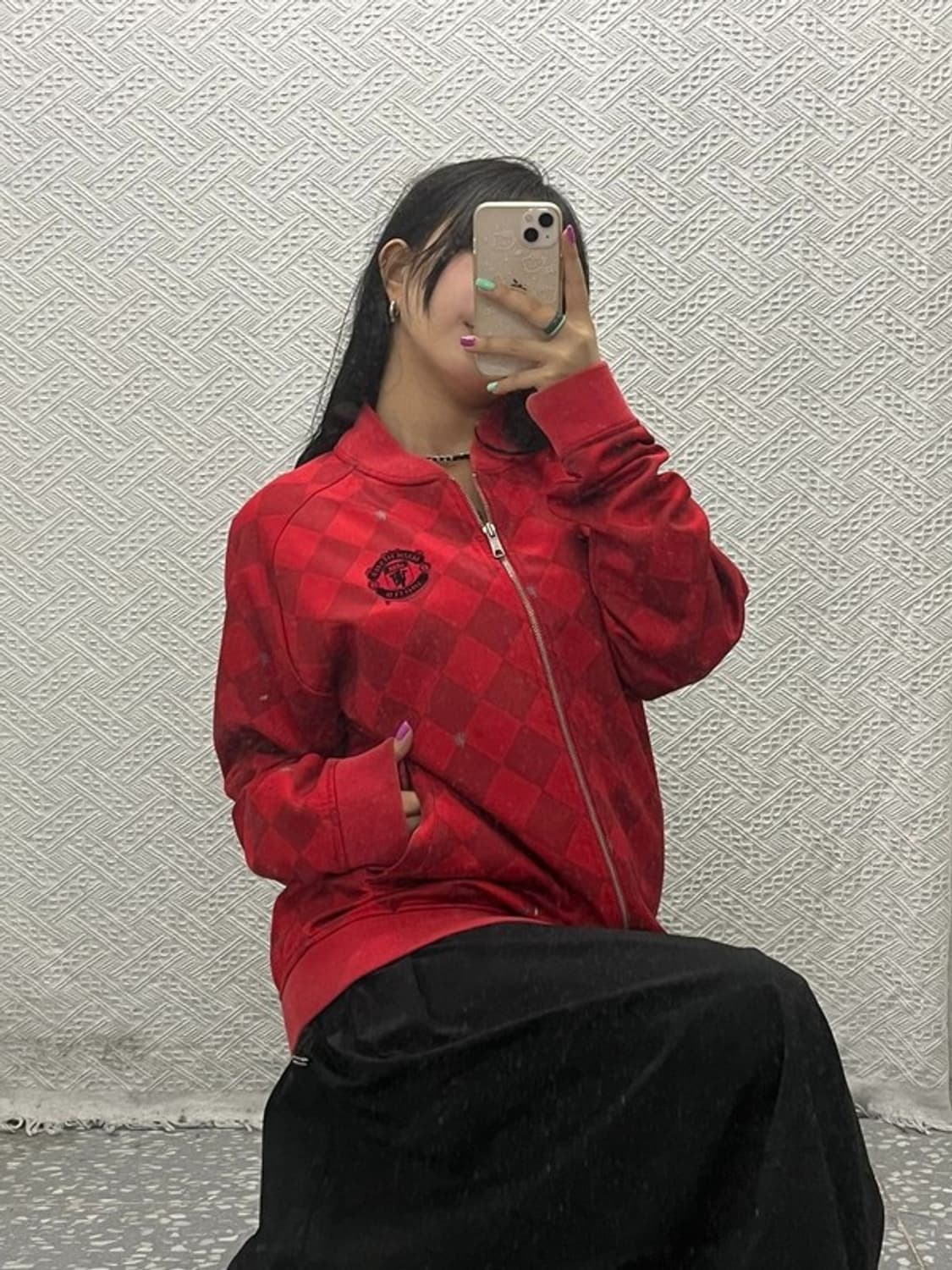 아이다스 맨체스터 유나이티드 다이아 패턴 져지 집업 105 C06552 상품이미지2