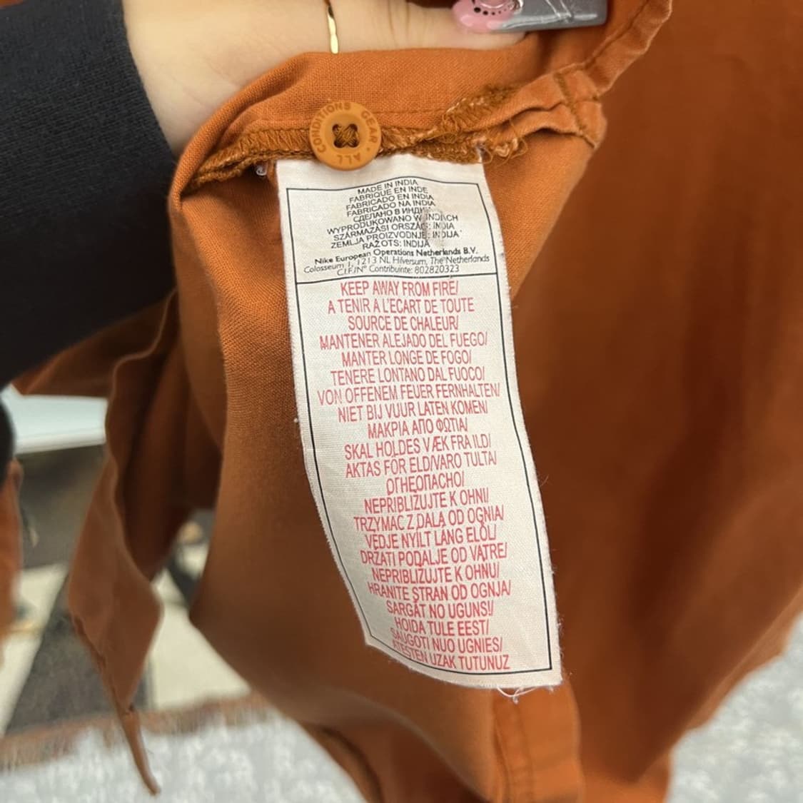 나이키 ACG 컨트리 빈티지 오버핏 오렌지브라운 셔츠 L C12534 상품이미지6