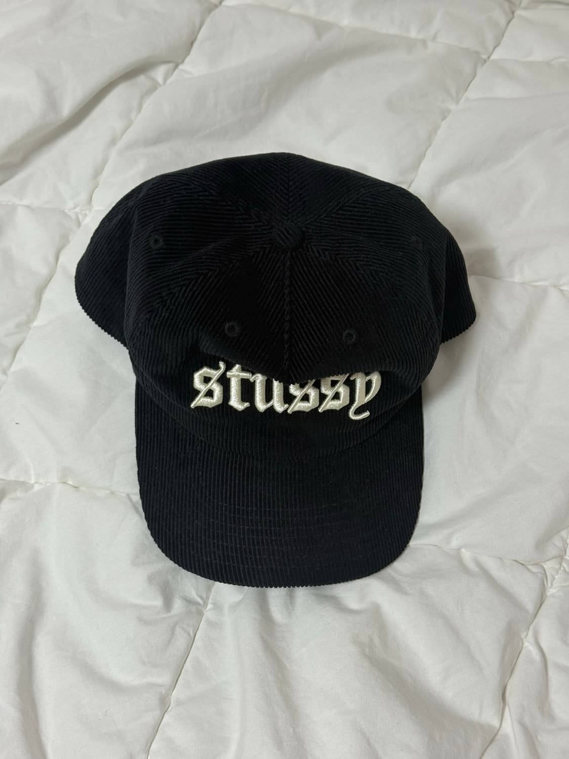 스투시 미드 뎁스 올드 잉글리쉬 스냅백 블랙 상품이미지1