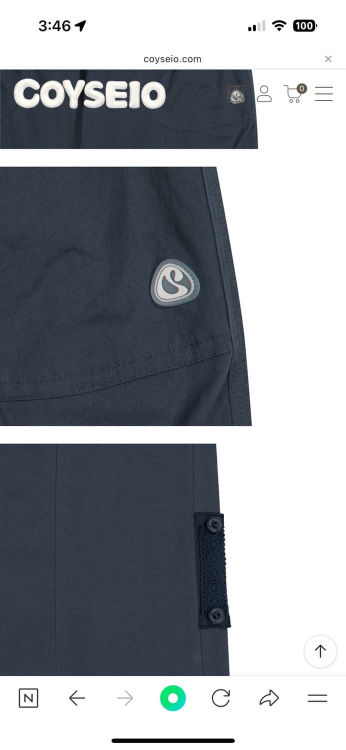 코이세이오 레이스 코튼 맨츠 네이비 바지 상품이미지3