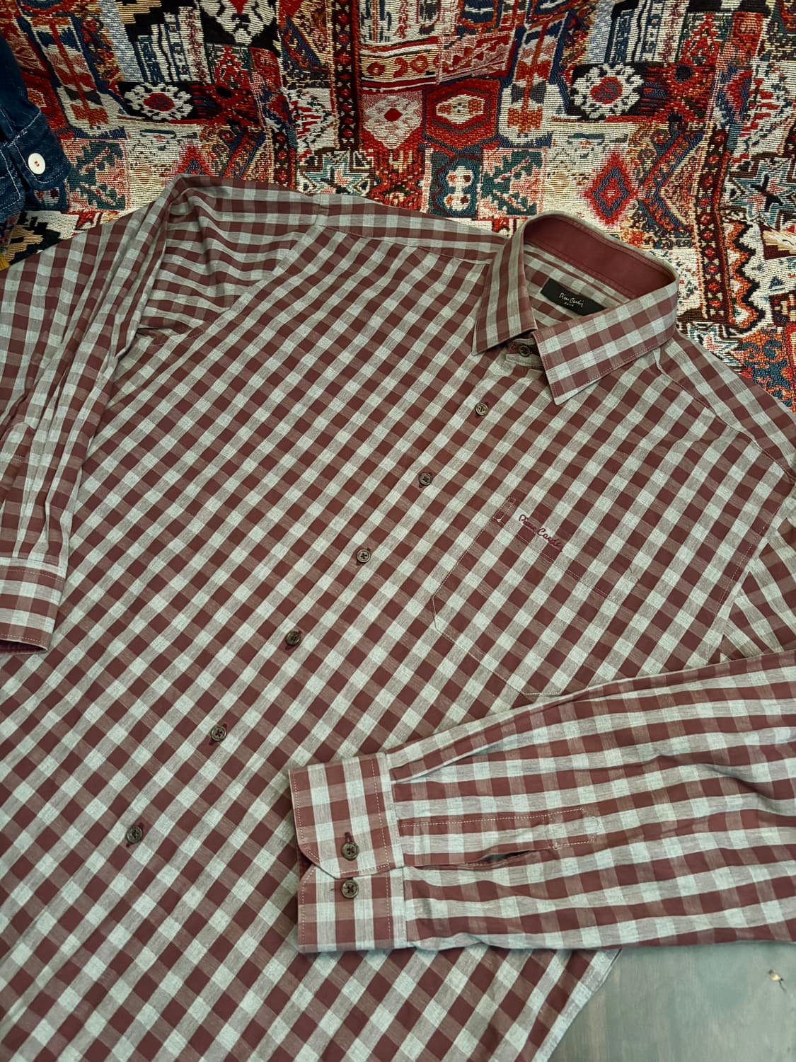 Vintage Classic gingham check pattern 상품이미지1