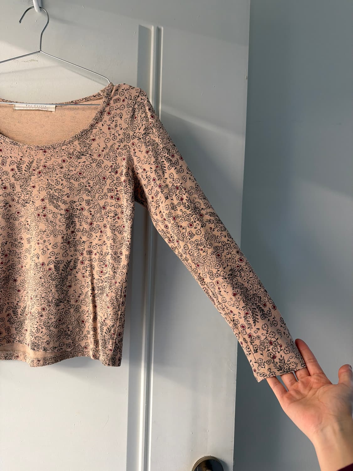 일본빈티지 레이스 플라워 롱슬리브 상품이미지8