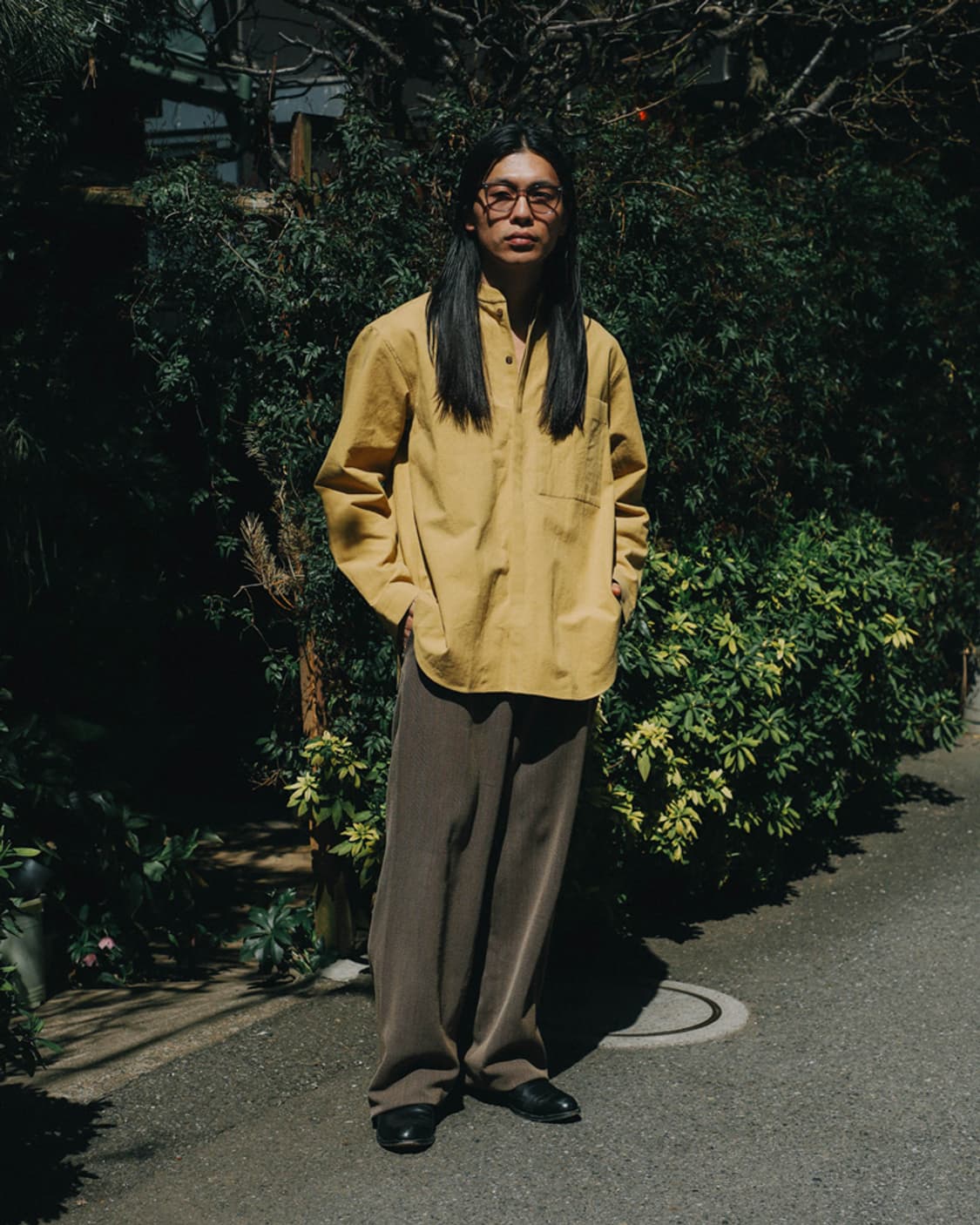 3) SEYA. 세야 24SS SIWA 헤링본 울 테일러 팬츠 상품이미지8