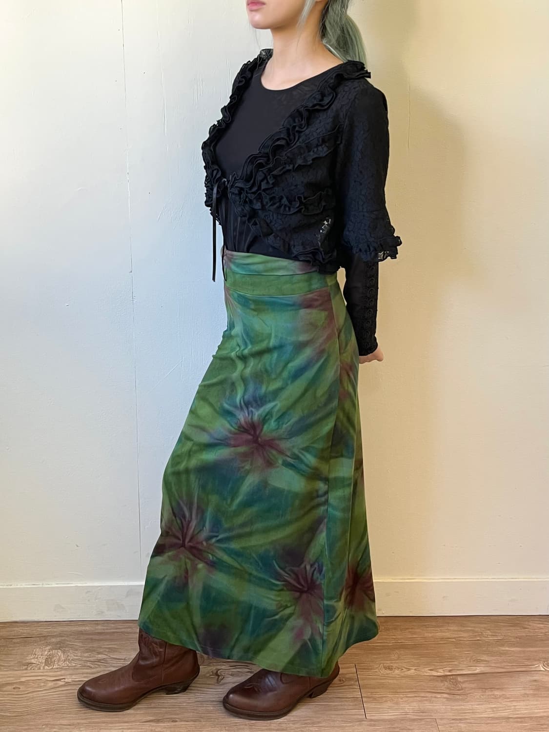 MALAIKA 오로라 밴딩 롱스커트 상품이미지6