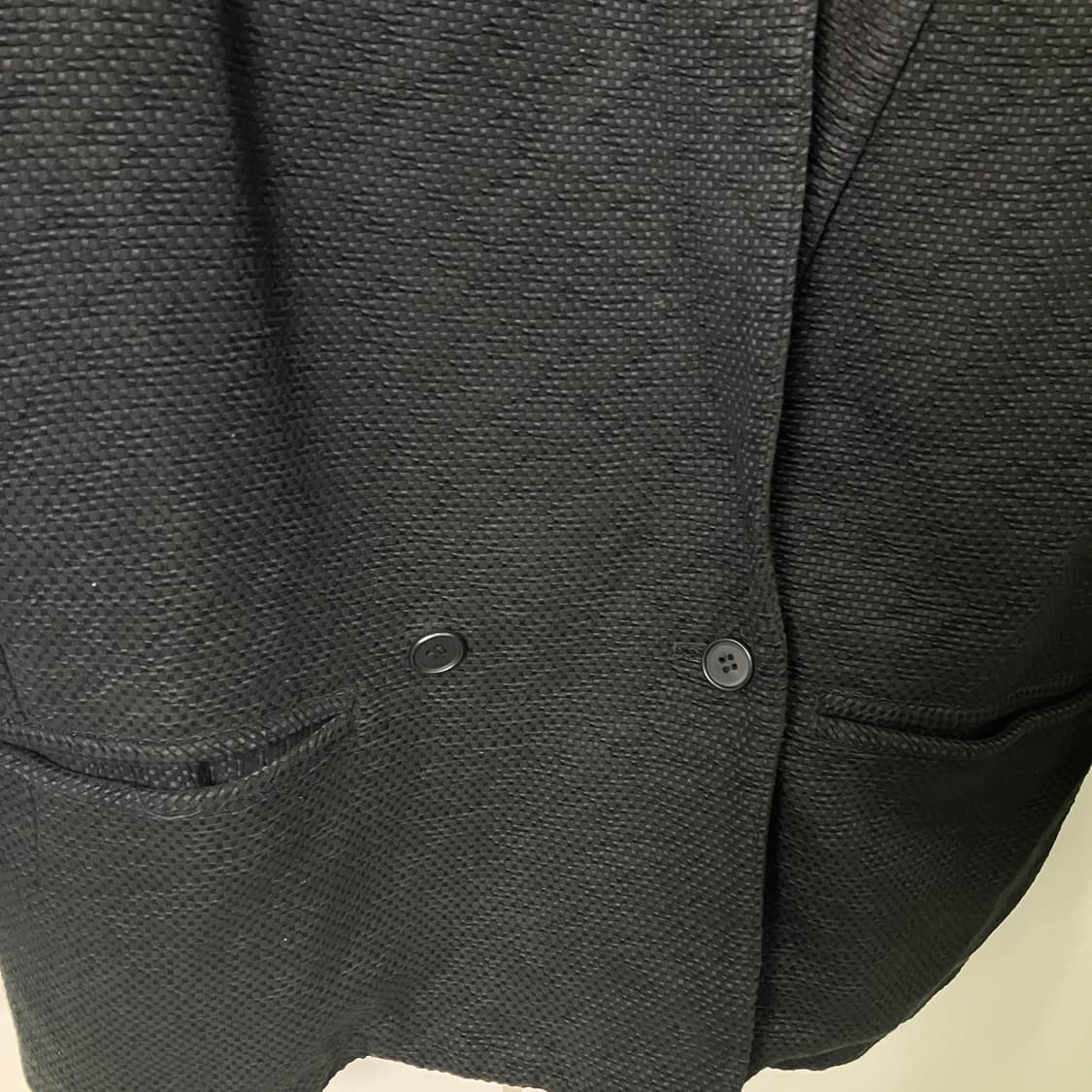 90's Y's 요지 야마모토 블랙 헤링본 블레이저 상품이미지5