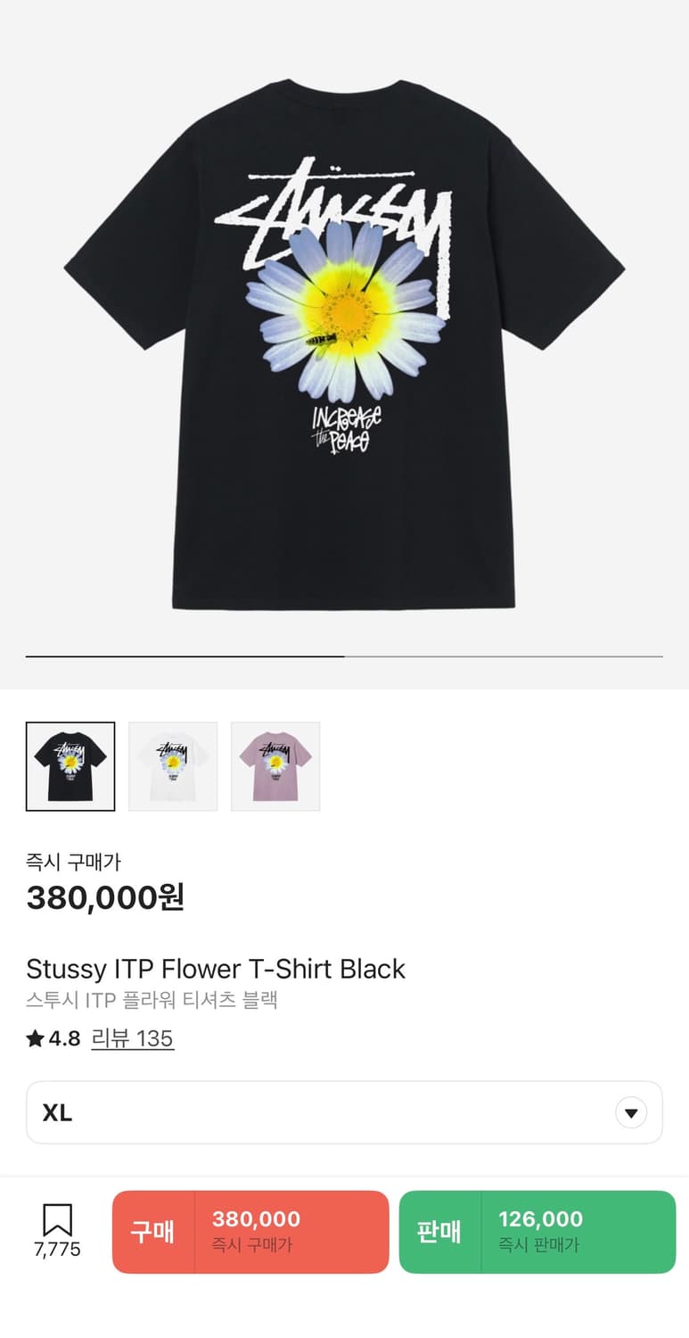Stussy ITP Flower Tee 상품이미지3