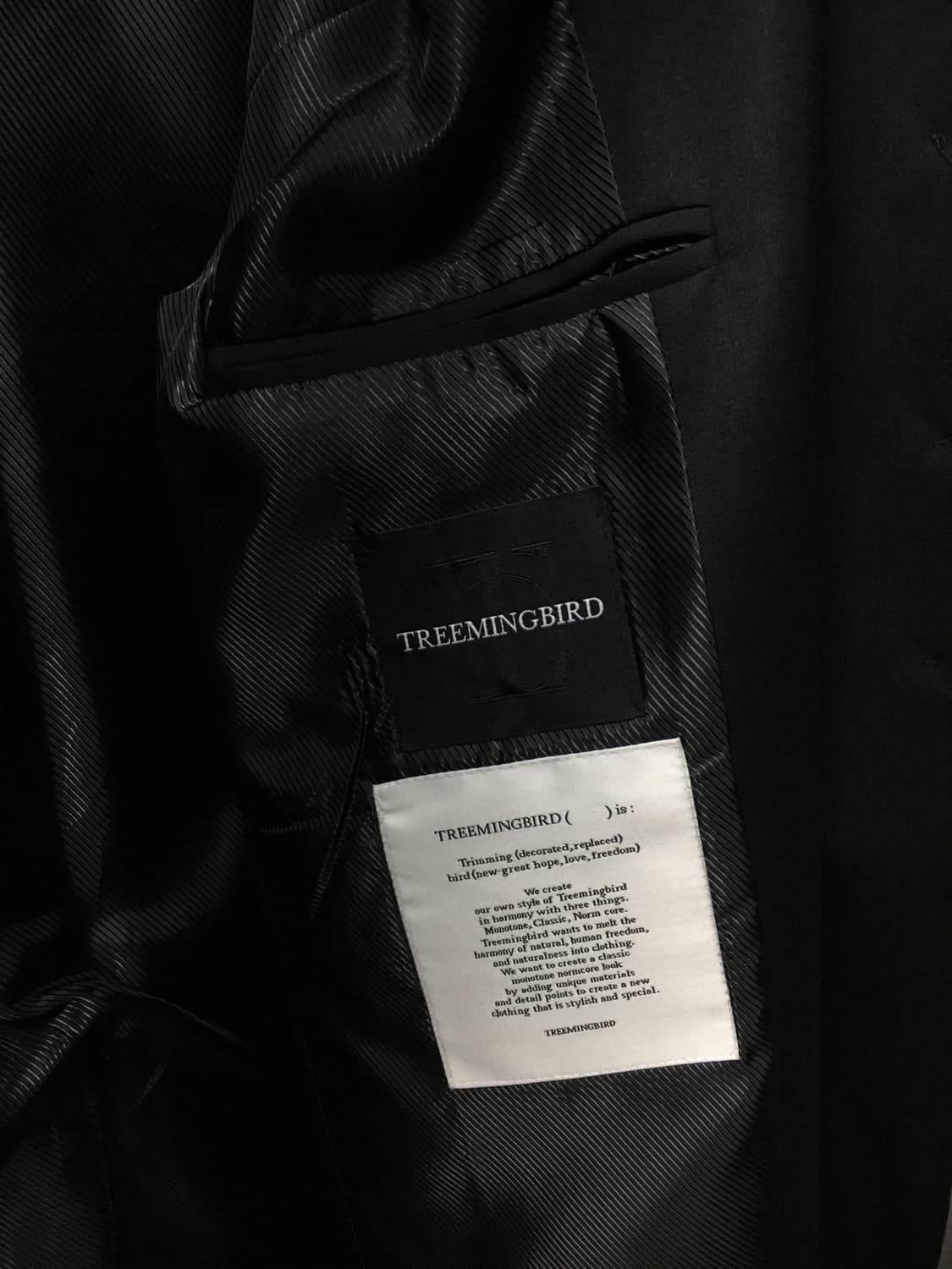 TREEMINGBIRD 블랙 블레이저 오버핏 자켓 상품이미지4