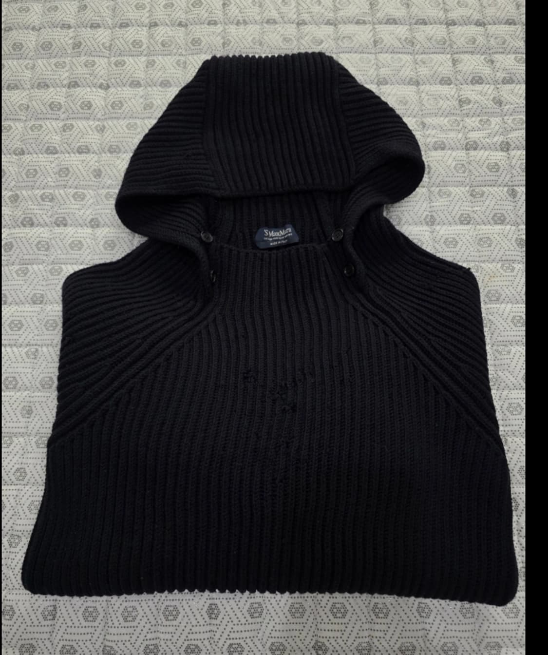막스마라 MaxMara 블랙 니트 후드티 55 상품이미지5