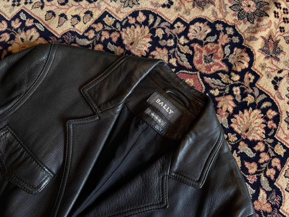 발리 레더 테일러드 자켓 66~77 상품이미지3