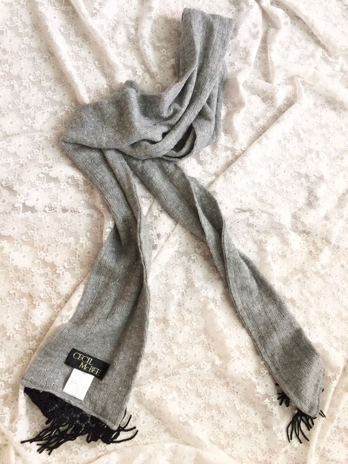 Vintage Cecil mc bee grey glitter muffle 상품이미지2