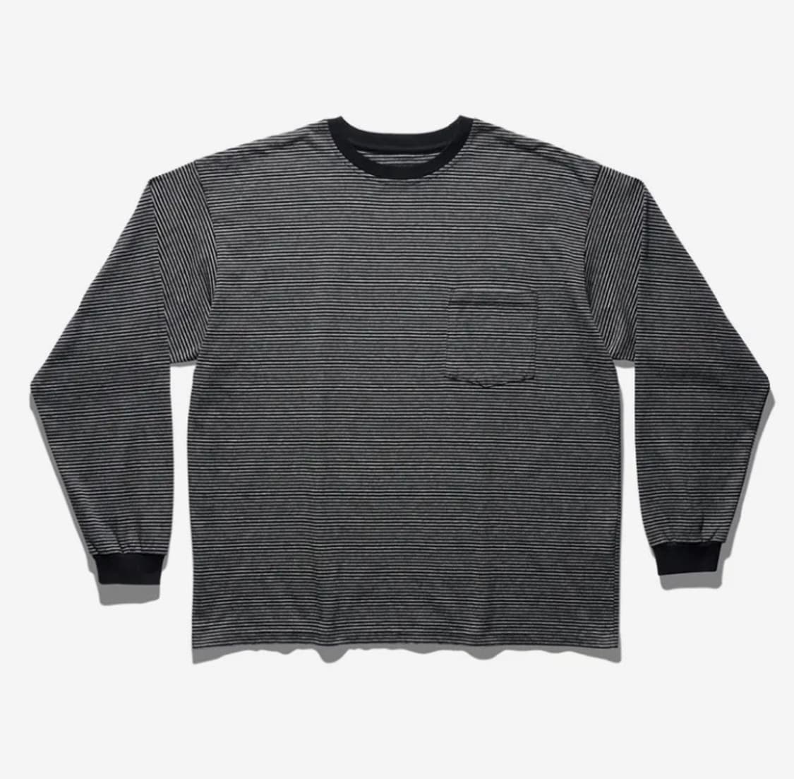 [듀테로] 스트라이프 포켓 긴팔티 상품이미지1