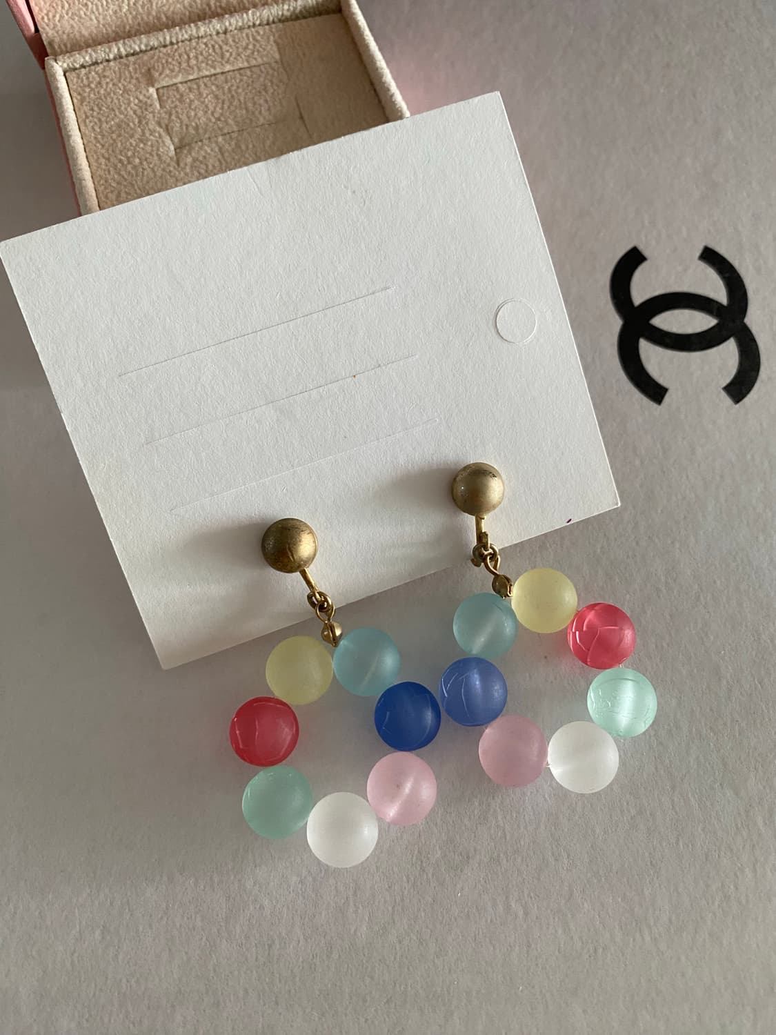 컬러풀 구슬 빈티지귀걸이 상품이미지1