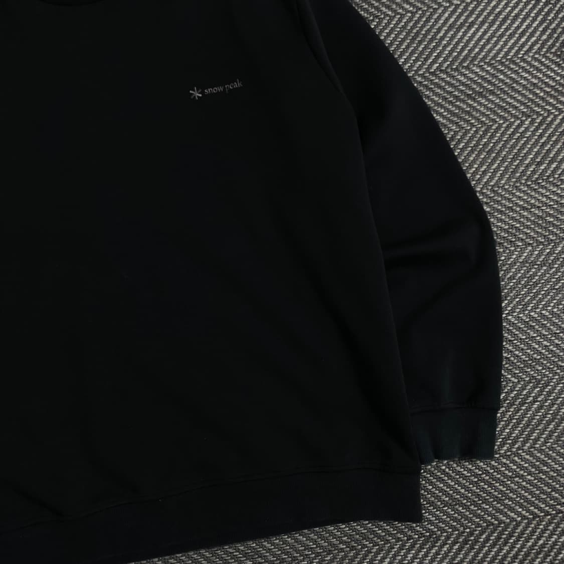 스노우피크 미니멀 박시핏 맨투맨 블랙o 3546 상품이미지4