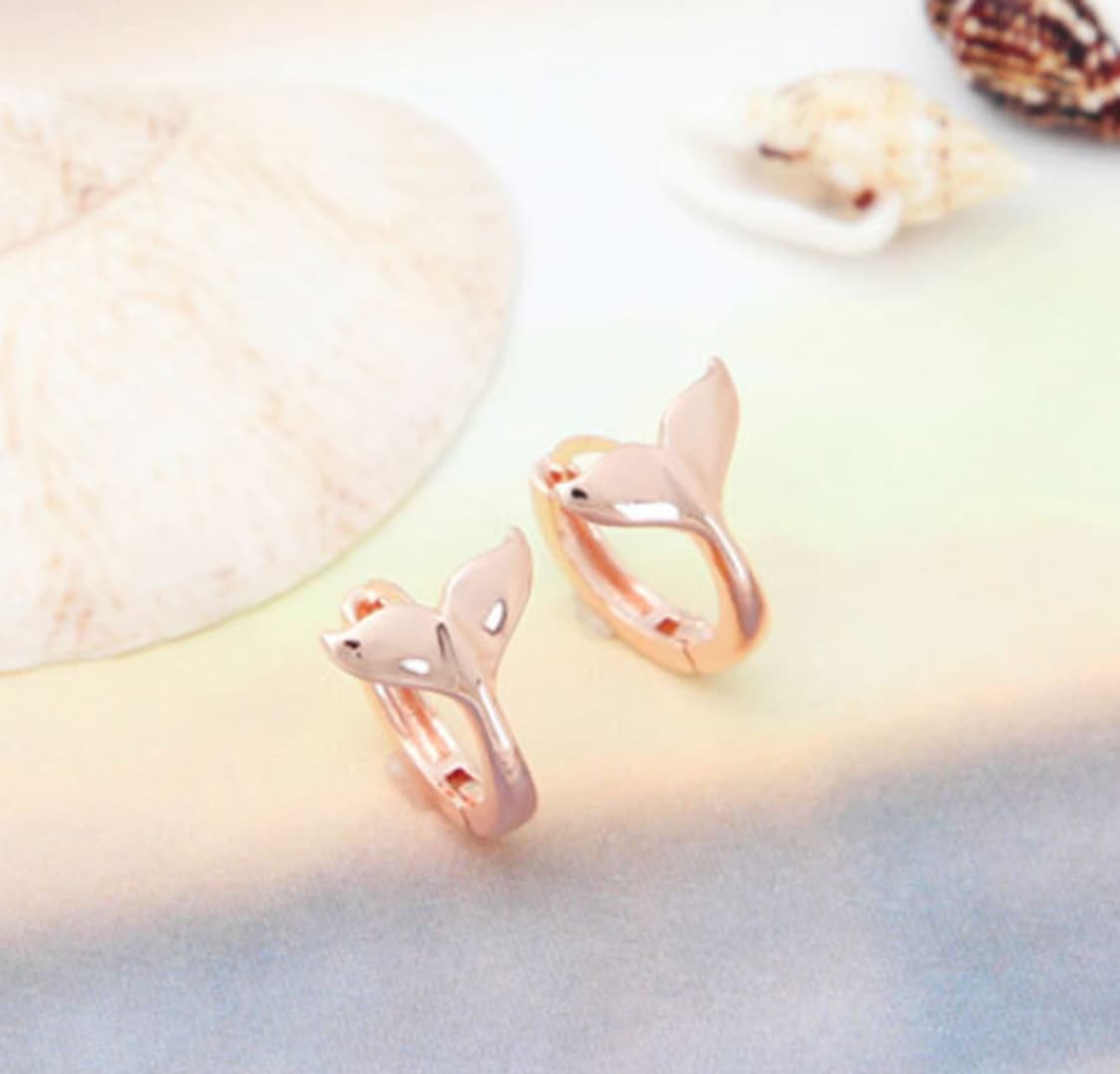 [라울스톤]테일14K 로즈골드 원터치 링 귀걸이 판매 상품이미지1