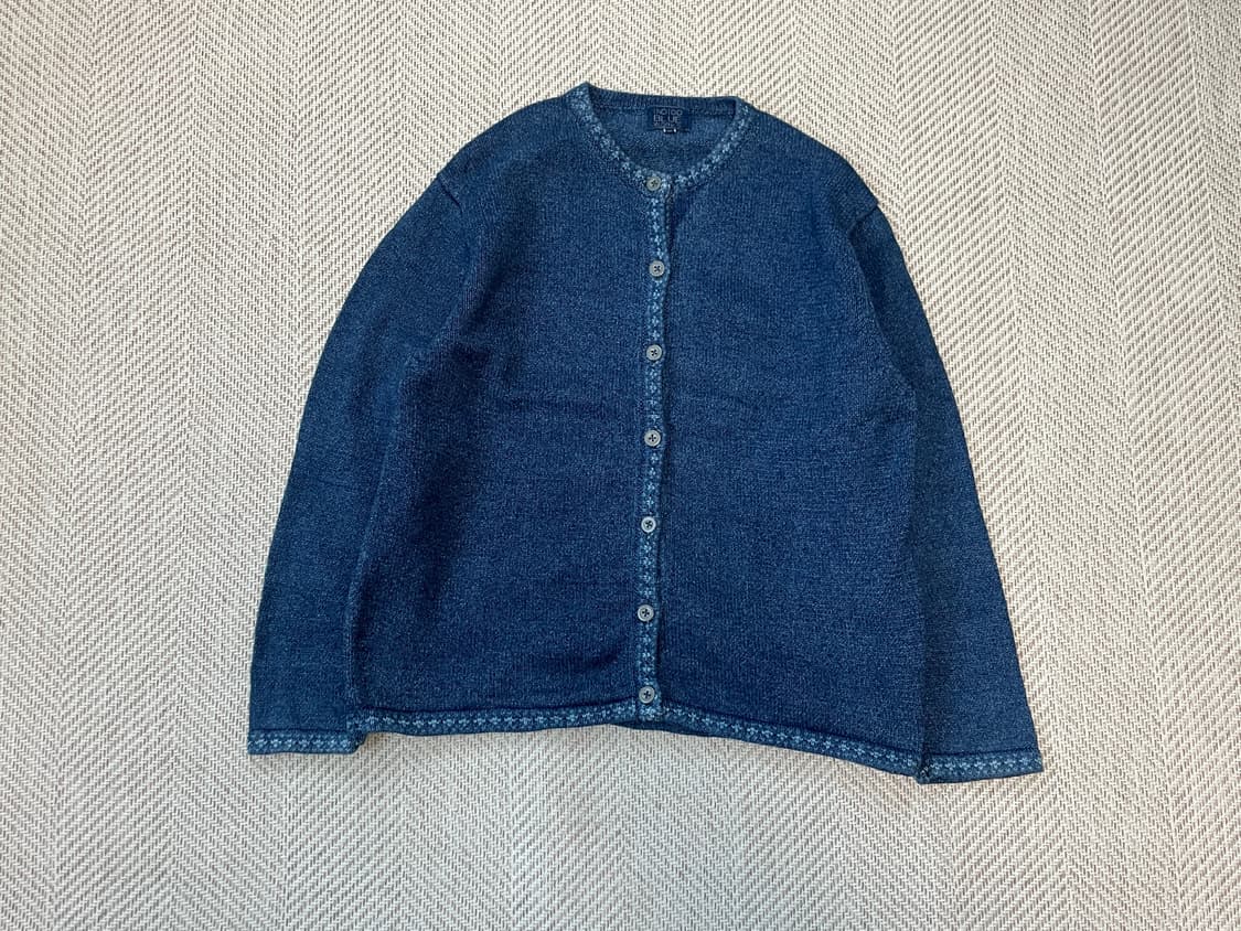 인디고 블루 웍스 버튼 데님 가디건 J03618 상품이미지1