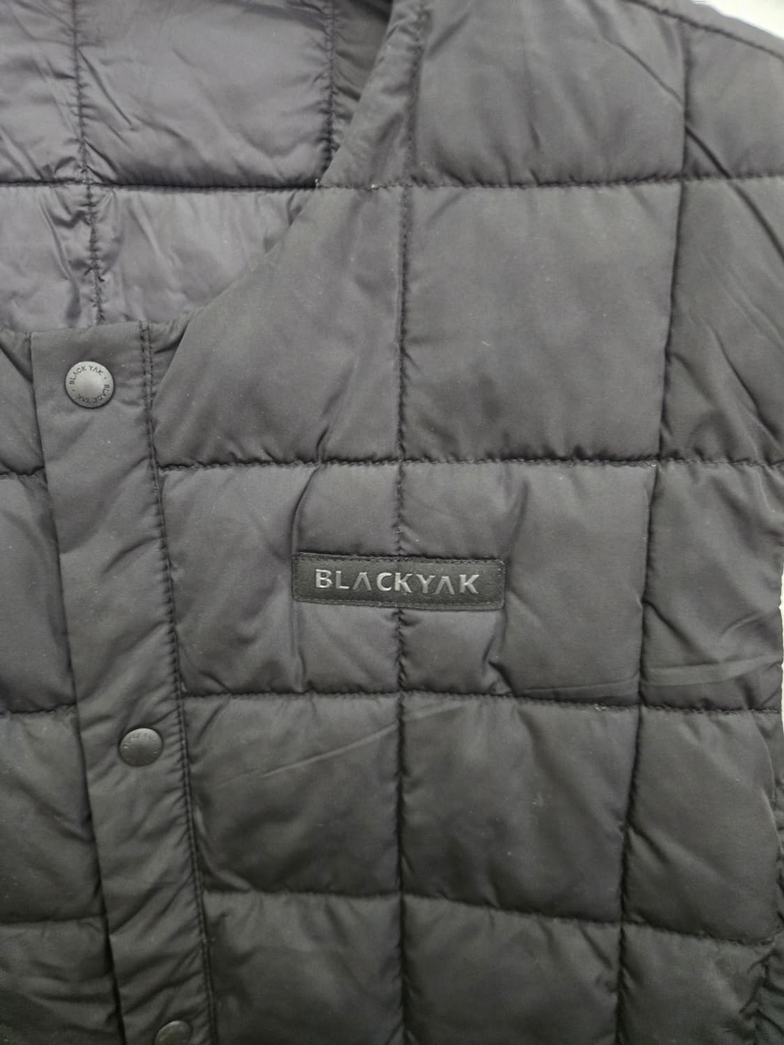 105,XL )) BLACK YAK 블랙야크 올블랙 경량 조끼! 상품이미지2