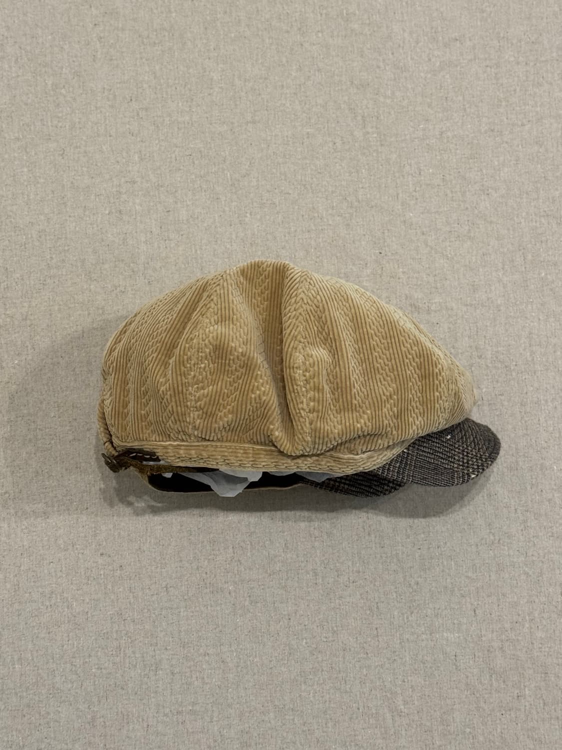 캐피탈 코듀로이 베이지 베레모 캡 상품이미지3