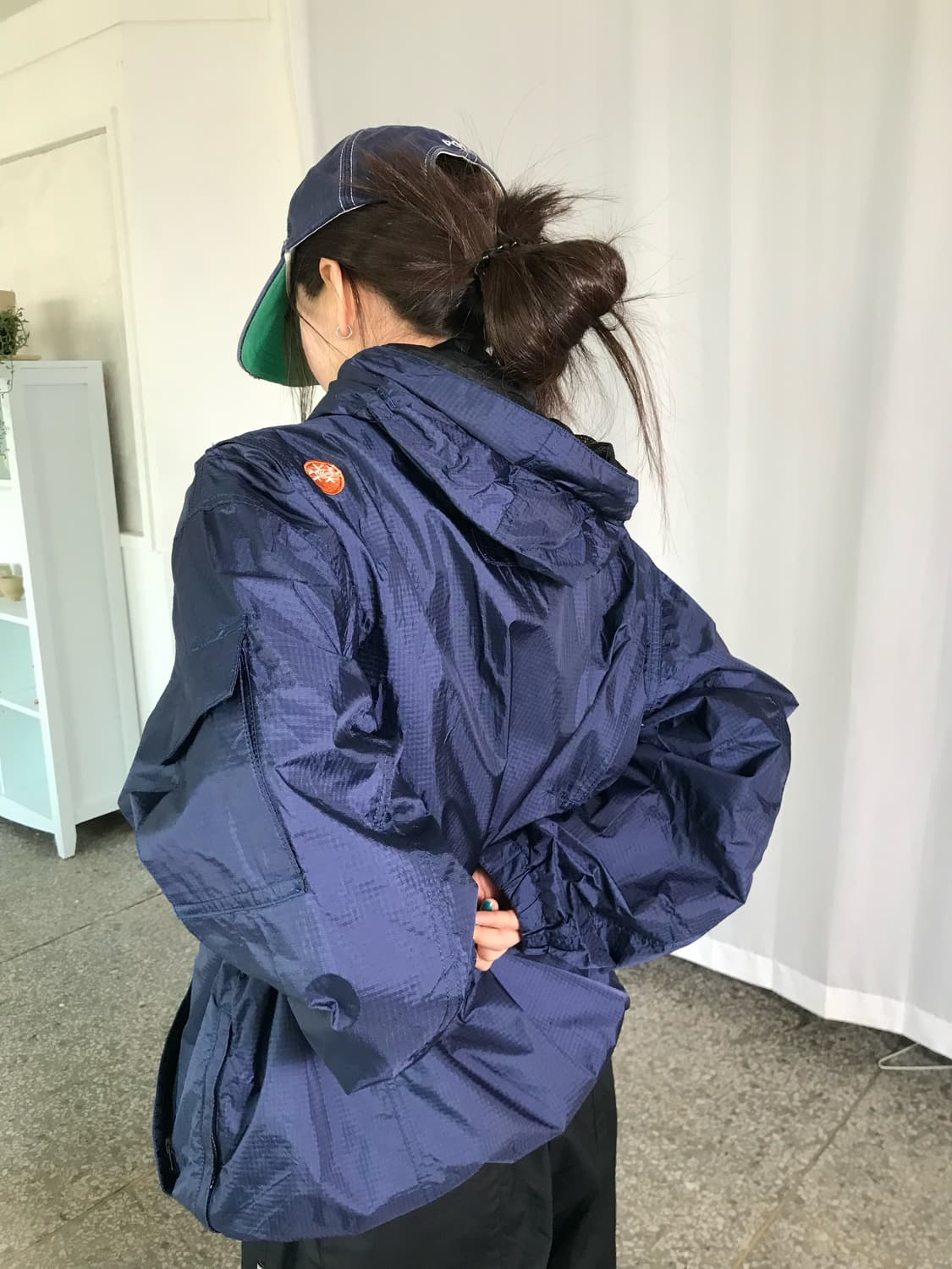 네이비 스키장 아노락  상품이미지3