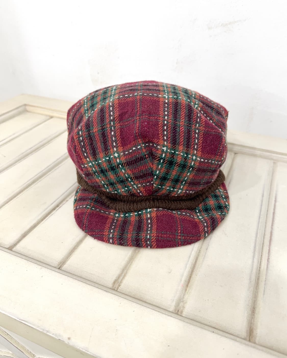 Check Pattern Newsboy Cap 상품이미지2