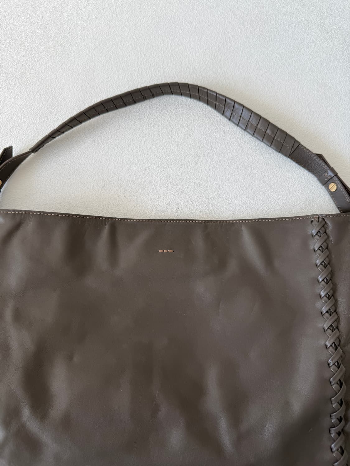 Pre owned 레더 숄더백 상품이미지2