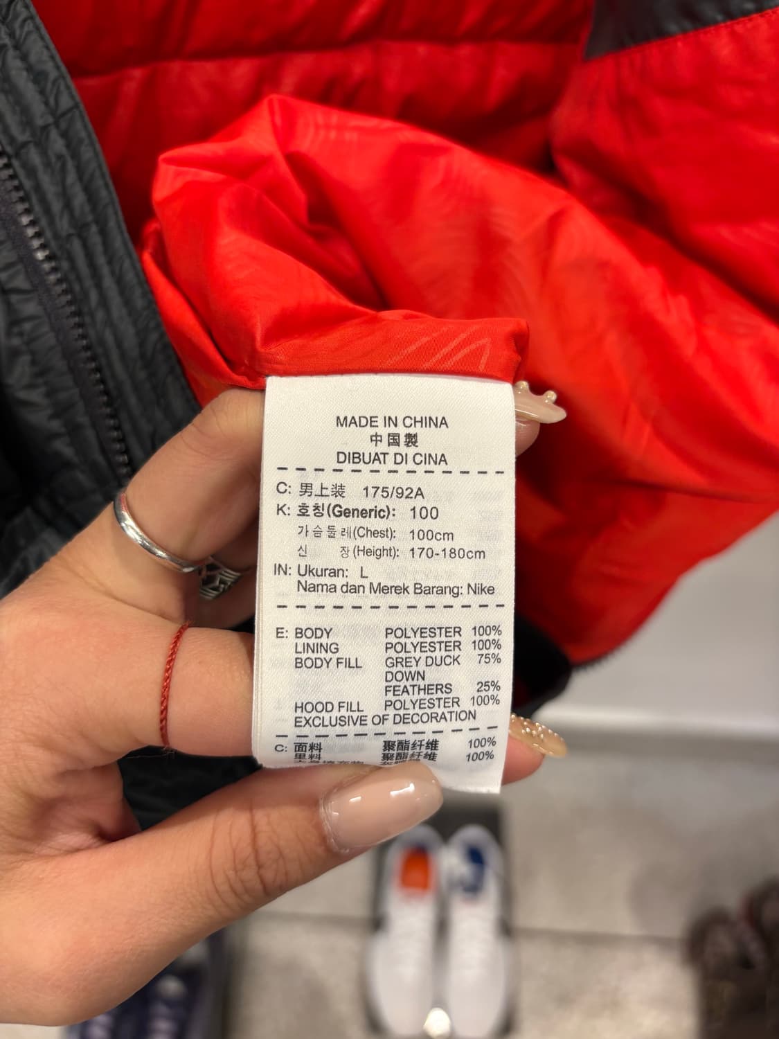 Nike orange logo padding jacket 상품이미지6