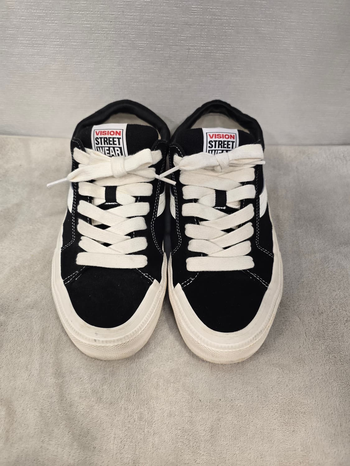 비젼 스트릿웨어 + 오드서커스 콜라보 블랙 보드화 스니커즈 265 상품이미지2
