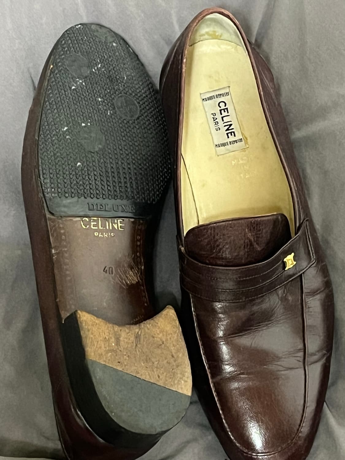 Celine Paris Polished Burgundy Loafer 상품이미지3