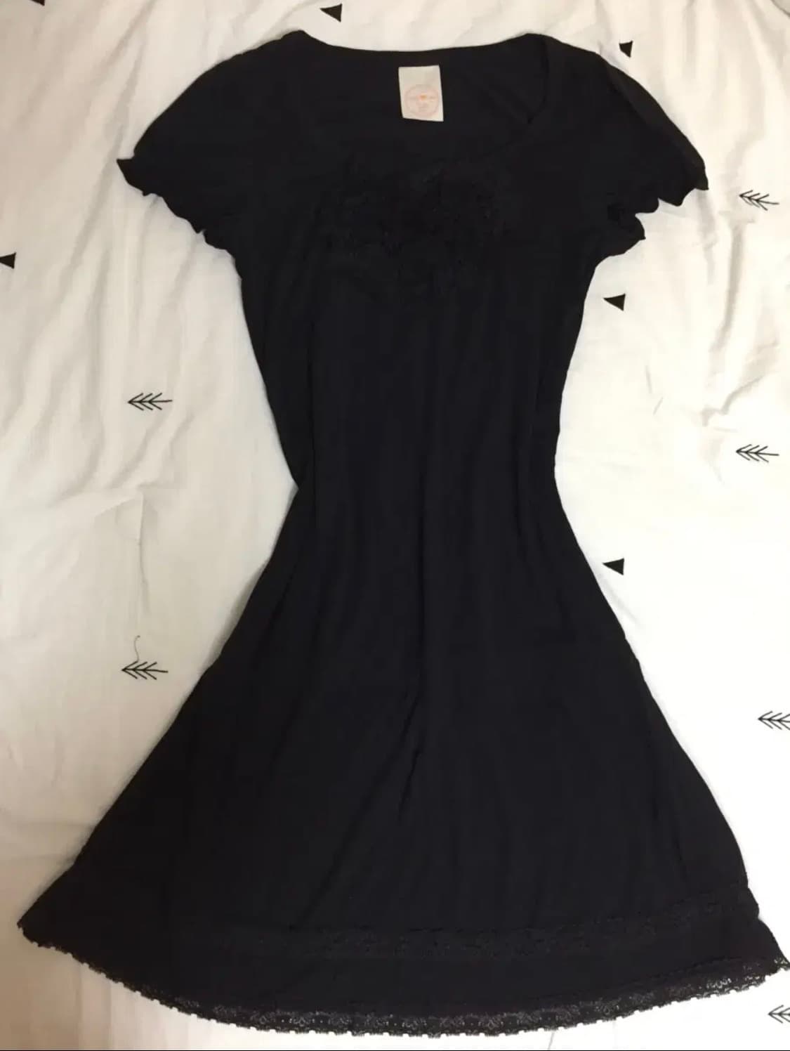 모리걸 하구미 하트 펀칭 레이스 원피스 상품이미지2