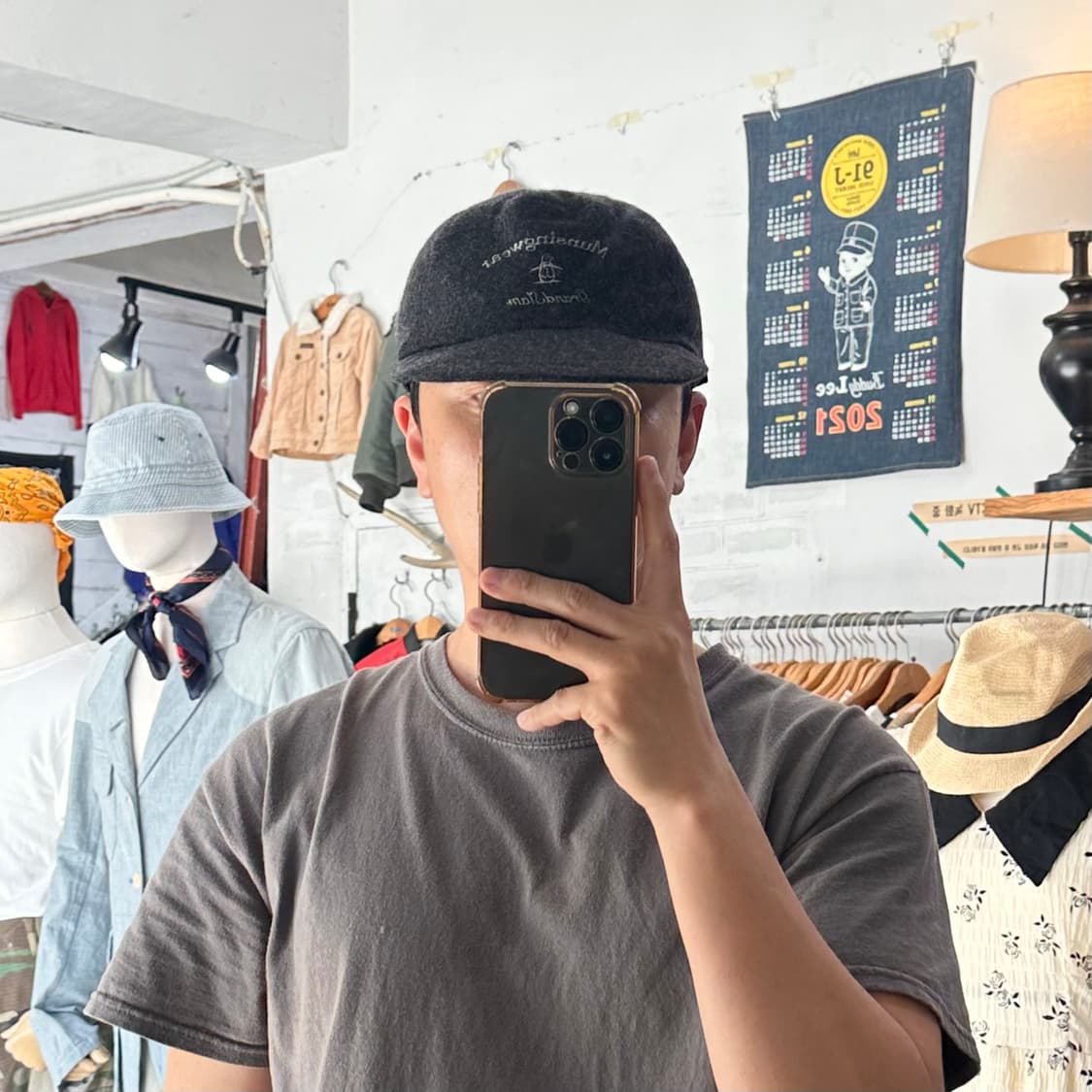 (착용컷) Munsingwear 모직 볼캡 (남성용 L) 상품이미지2