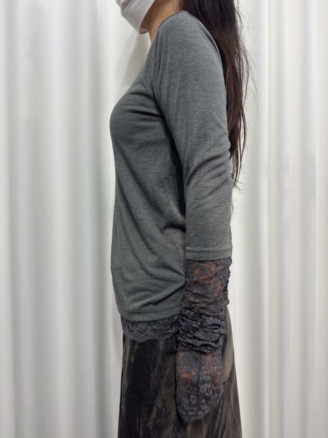 lace detail longsleeve 상품이미지3