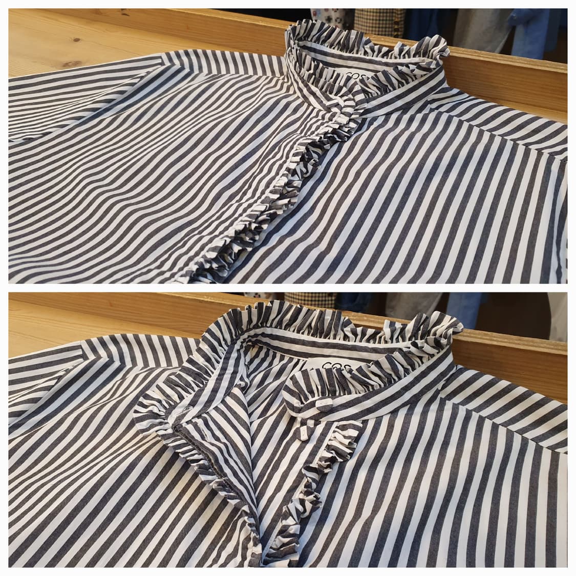 88.COS 프릴 스트라이프 셔츠 상품이미지3