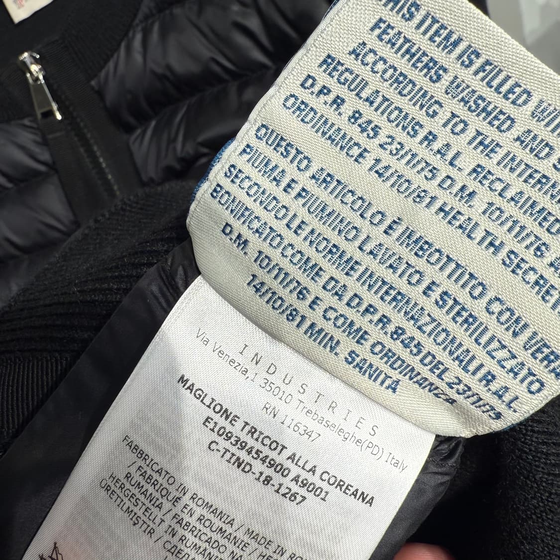 (S) 몽클레어 몽클레르 패딩 울 집업 니트패딩 상품이미지5