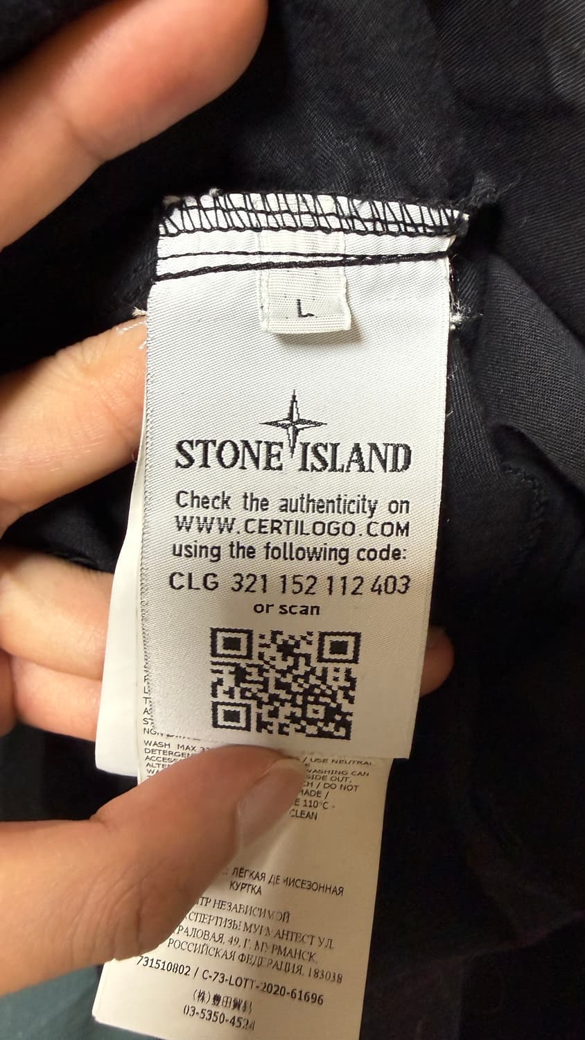 스톤아일랜드 코튼 립스탑 스목 쿼터 아노락 집업 L 상품이미지9