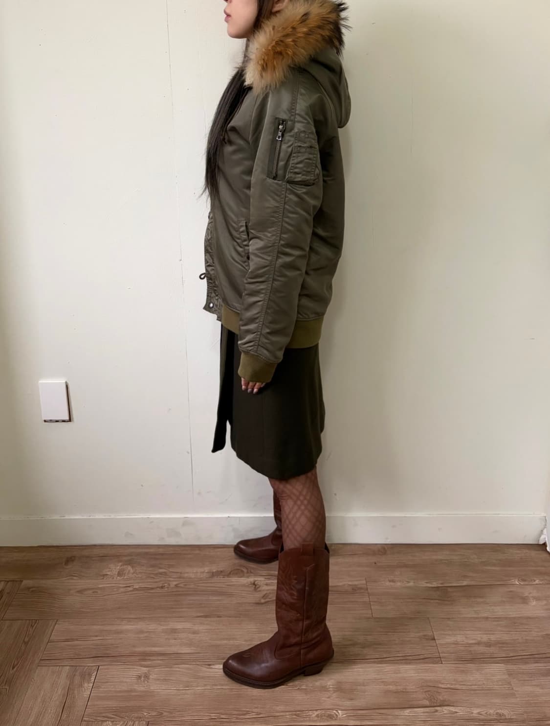 STUDIOUS 라쿤 퍼 야상 상품이미지8