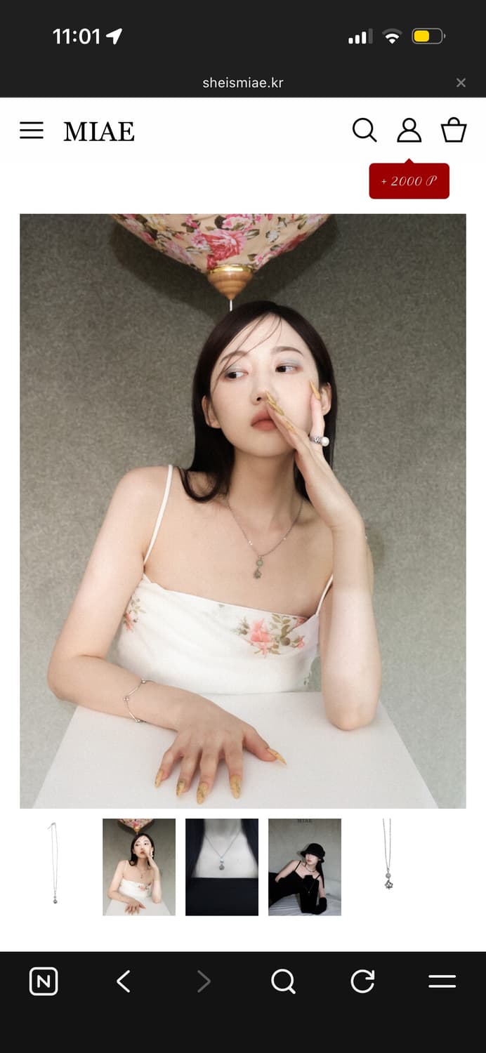 Sheismiae 쉬이즈미애 로투스 연꽃 목걸이 미애 상품이미지2