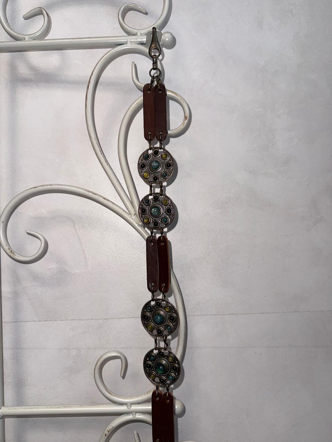 Antique hippie gemstone chain belt 상품이미지6