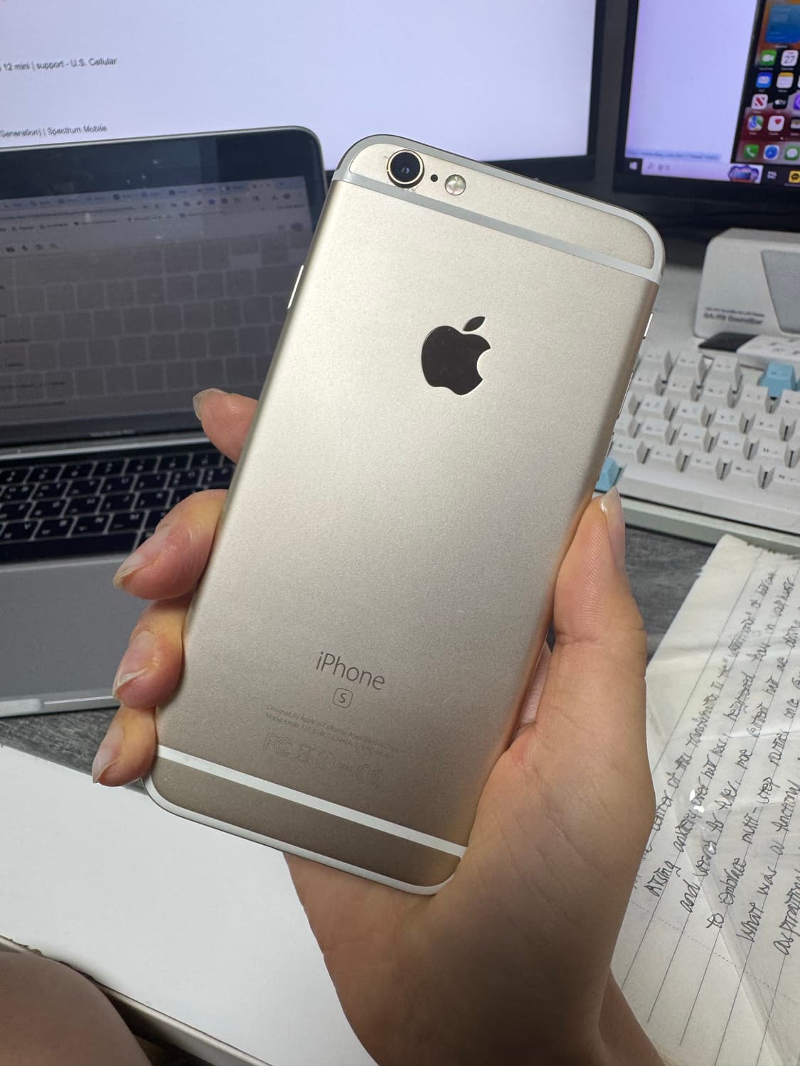 애플 아이폰 6s 골드 심프리 64GB 배터리 100% 무음카메라 상품이미지3
