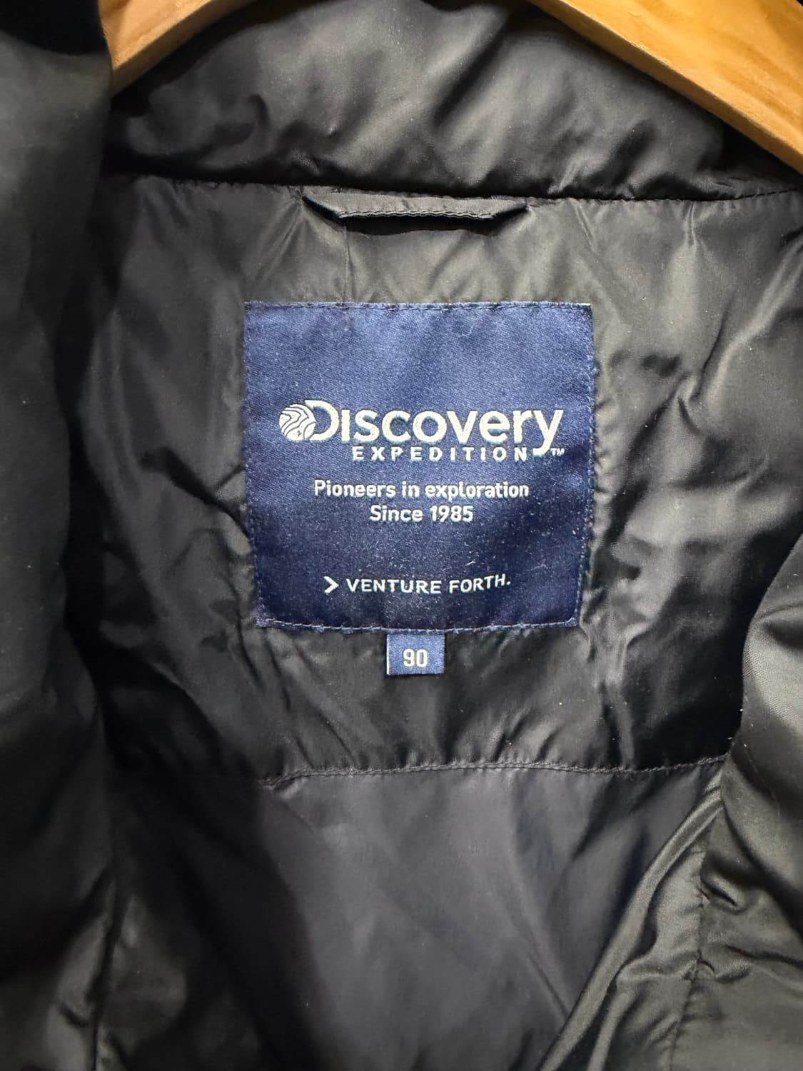 정품) 디스커버리 여성 블랙 패딩 90 상품이미지6