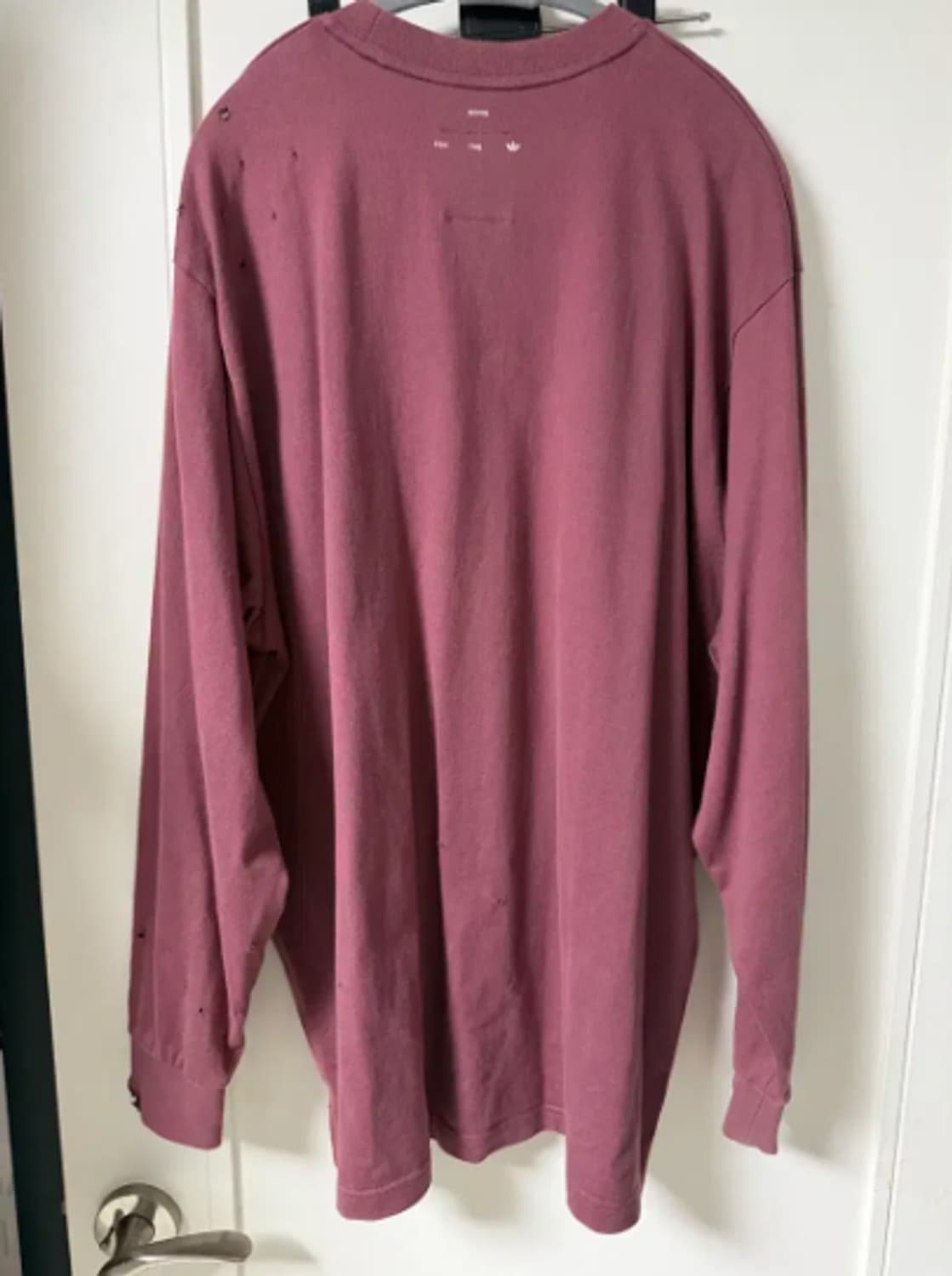 [L] 아디다스 X 송포더뮤트 콜라보 맨투맨 버건디 상품이미지2