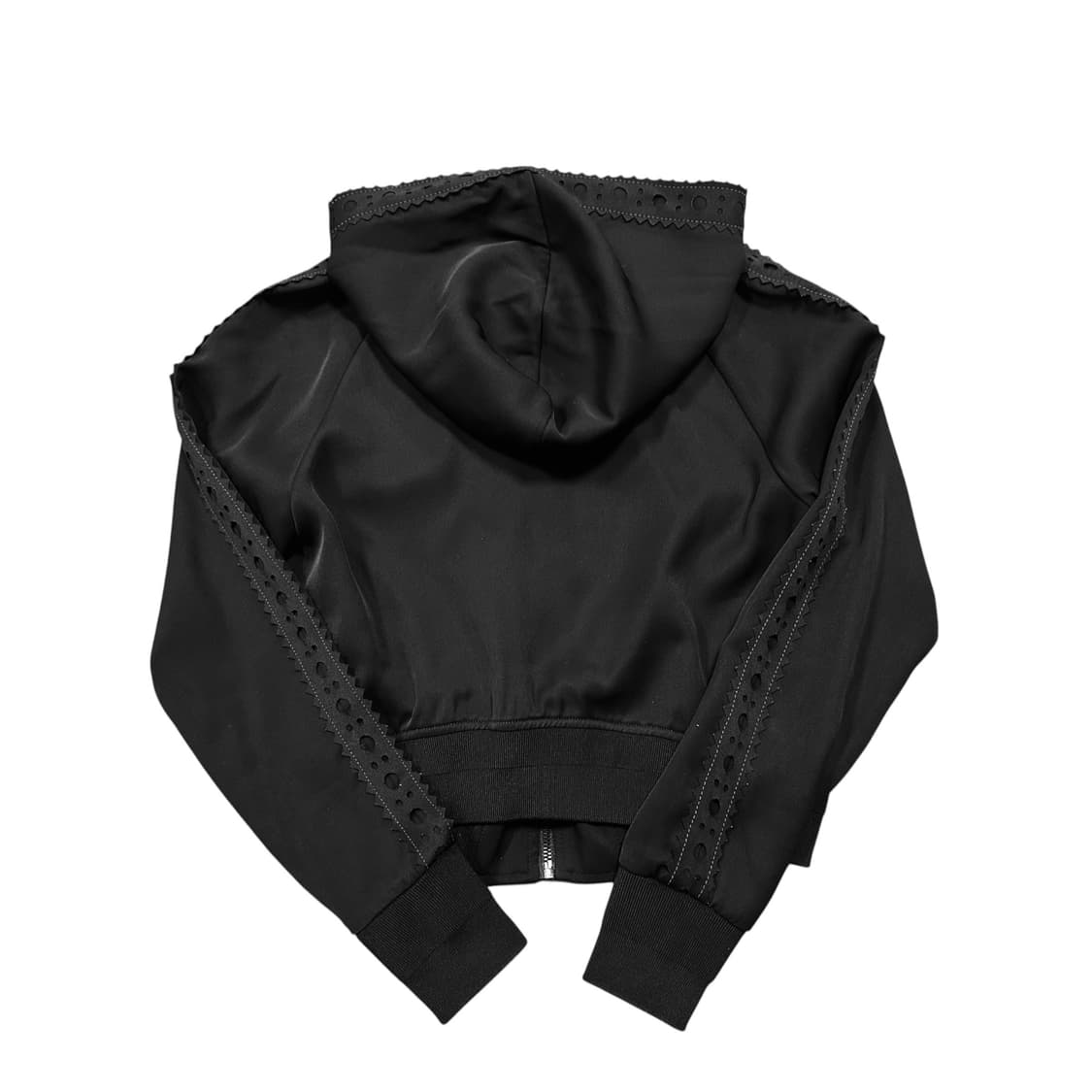 ✨ (바배) 럭키슈에뜨 레이스 블랙 크롭 후드 집업  상품이미지2