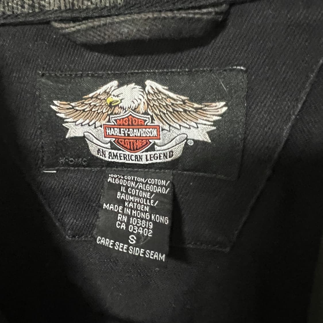 할리데이비슨 블랙 데님 자켓 상품이미지7